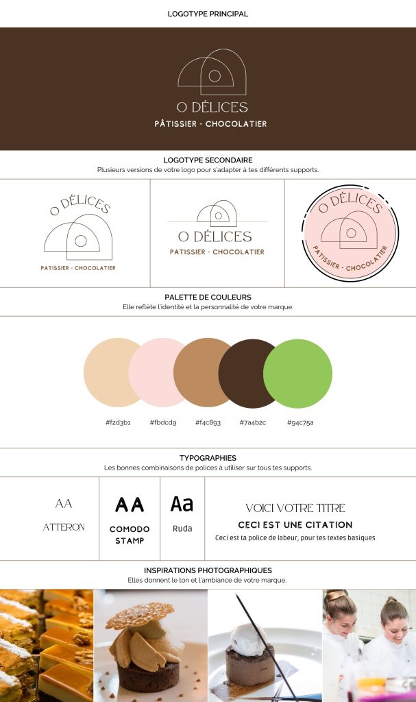 Brand Board Patisserie